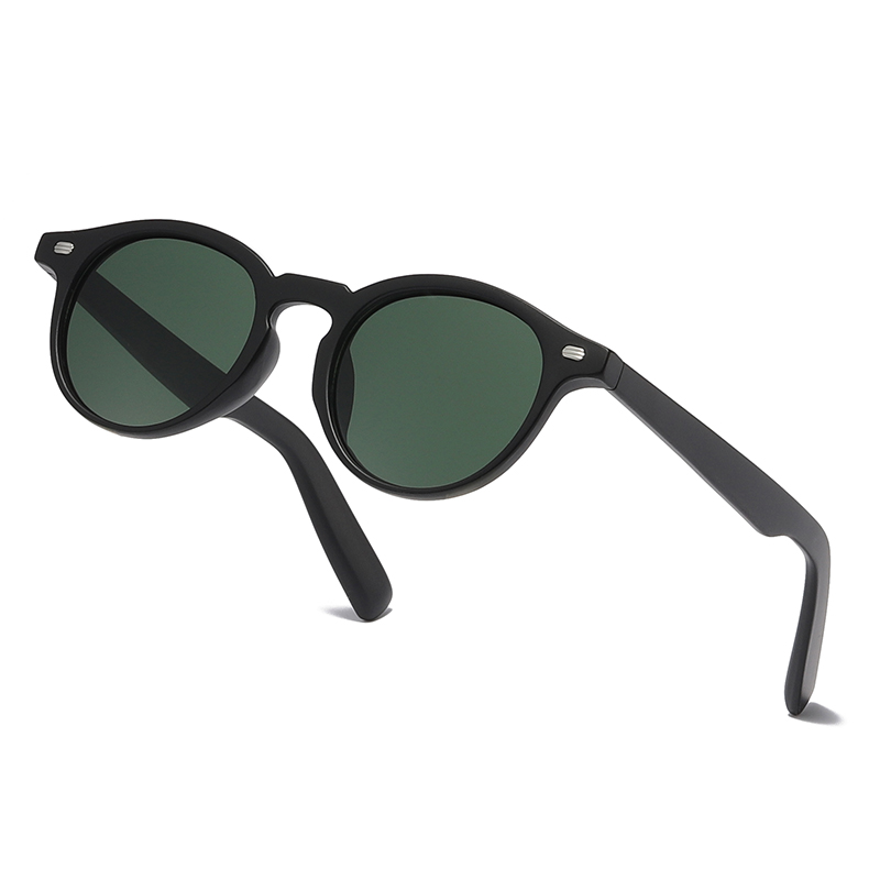 Forma redonda clássica Reciclagem PC polarizada UNissex Sunglasses #81235