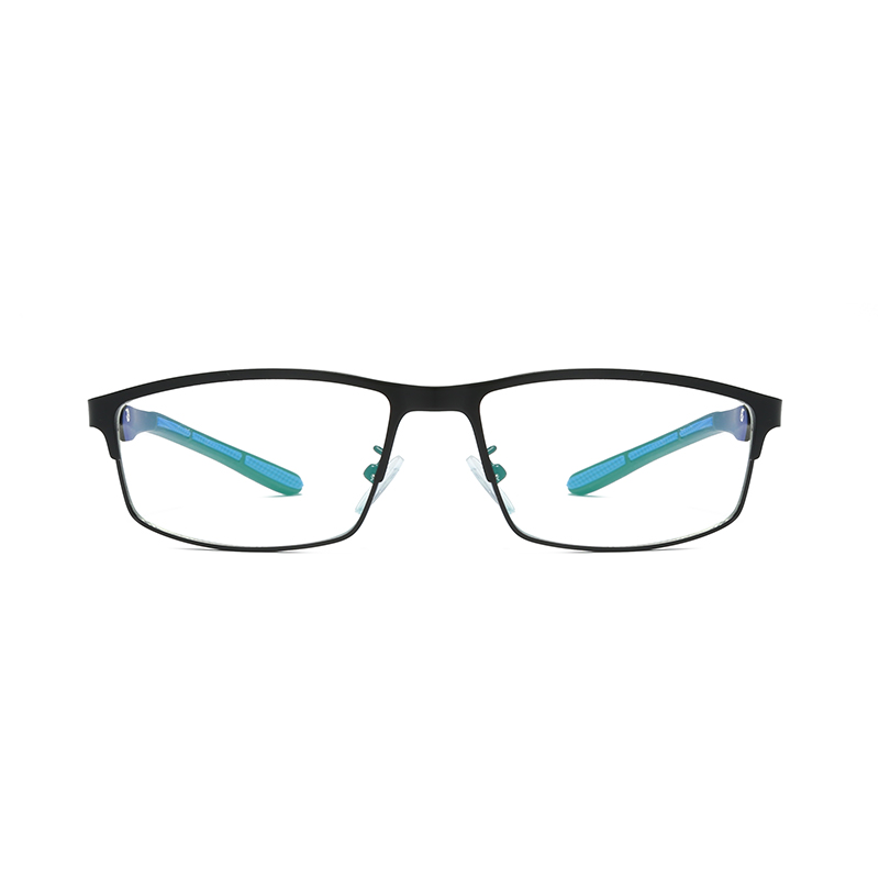  Quadro de quadro de alta qualidade Fios de armação flexível Pernas de espelho elástico Radian Fit Men Metal+TR90 Business Sports Optical Frames #7603