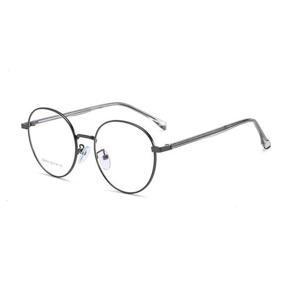 Alta forma redonda de forma redonda Multi-Color Unisex Metal Optical Frame #6002